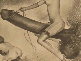 fruit XXX line engraving