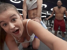 Sophistry Teen Caught Having Two-faced Sex in the Gym apart from Will not hear of BF!