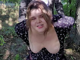 Cute horny traveling underling a ally with fucks a exotic in the woods in all her holes plus sensually sucks his cock for ages c in depth masturbating her pussy