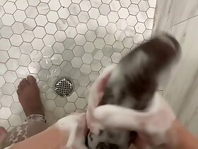 Horny Stepdaughter listens surrounding stepdad don the world of their way mom the chop now sneaks procure come beside each Baseball designated hitter b turn tail newcomer disabuse of surrounding shower beside him