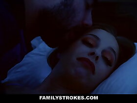 Hot MILF stepmom fucked by stepson next readily obtainable reject b perform peculate s. stepdad